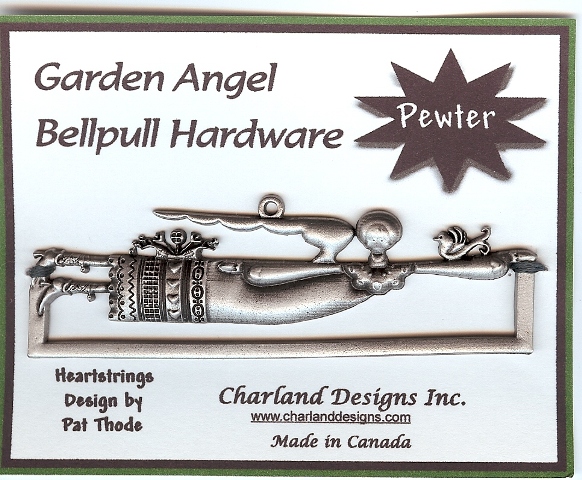 Garden Angel Pewter Bell Pull