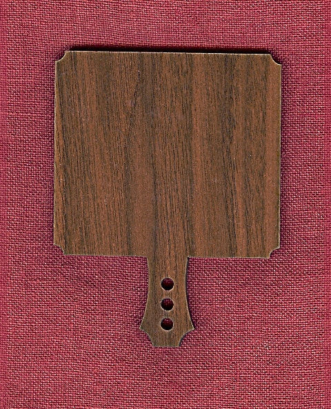 Horn Book, 2-1/2" x 3", Walnut