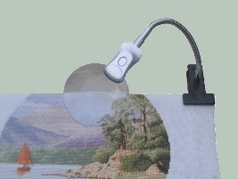 Craft Lite Mini Clip-On Magnifier LED