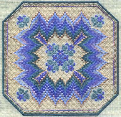 Bargello & Violets