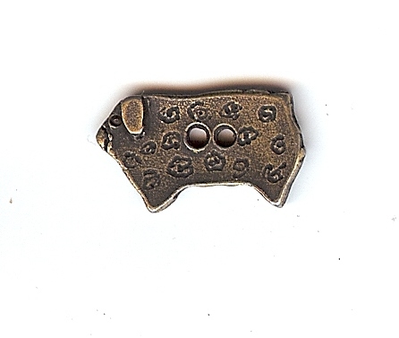Olde Brass Woolly Sheep