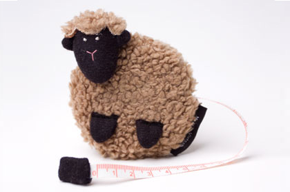 Sheep Tape Measure, Beige