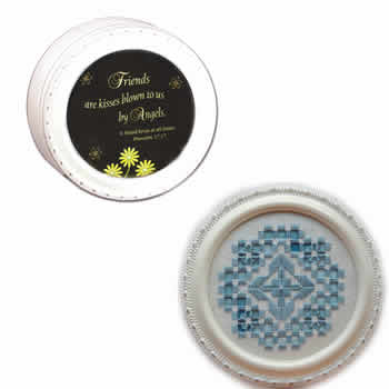 Round Treasure Box, Ivory