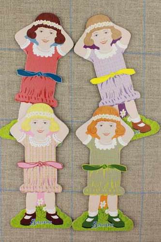 Little Girl Thread Cards, Family #1