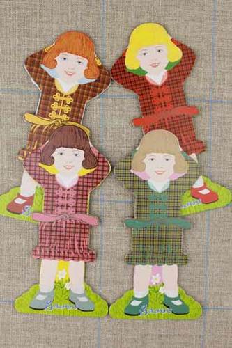 Little Girl Thread Cards, Family #2