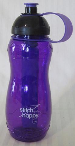 Stitch Happy Water Bottle, Purple