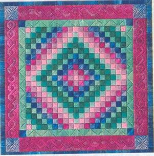Amish Trip Around the World Quilt