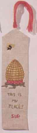 Bee and Beehive Bookmark