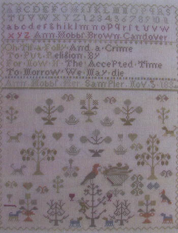 Antique Spring Sampler: Ann Hob