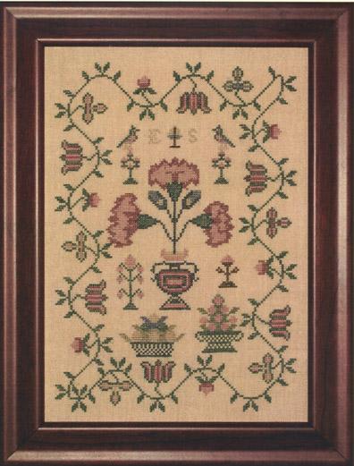 ES's Floral Sampler, ca. 1840